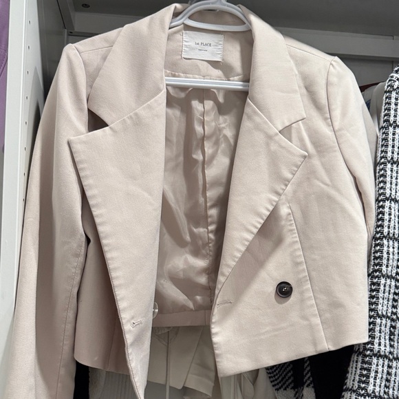 Jackets & Blazers - Cream Women's Jacket